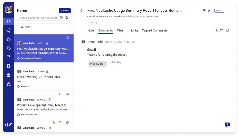 How Vaultastic Works- Classify the flagged email to organize the breaching content.